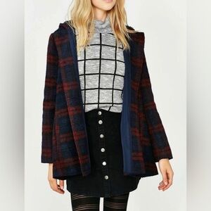 BB Dakota Kellen Plaid coat size XS